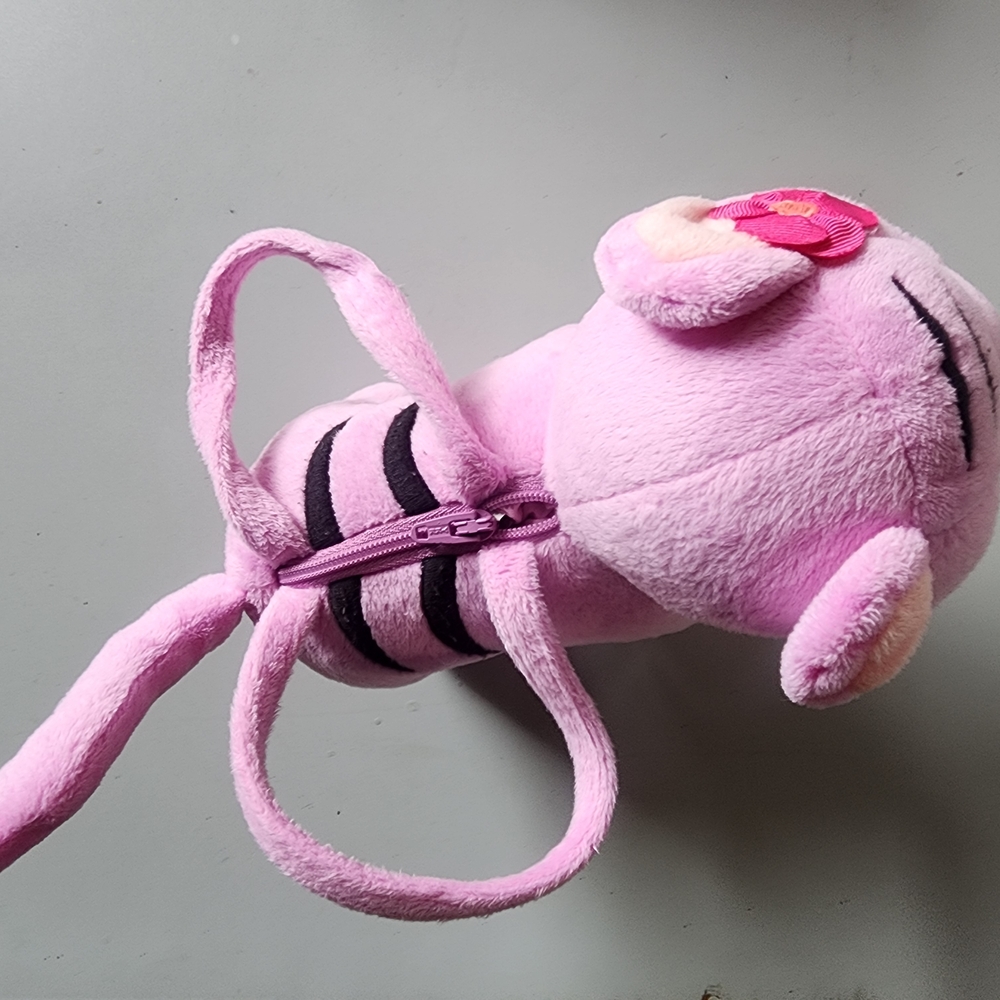 Pink Tiger Plush Backpack - Picture 2 of 3